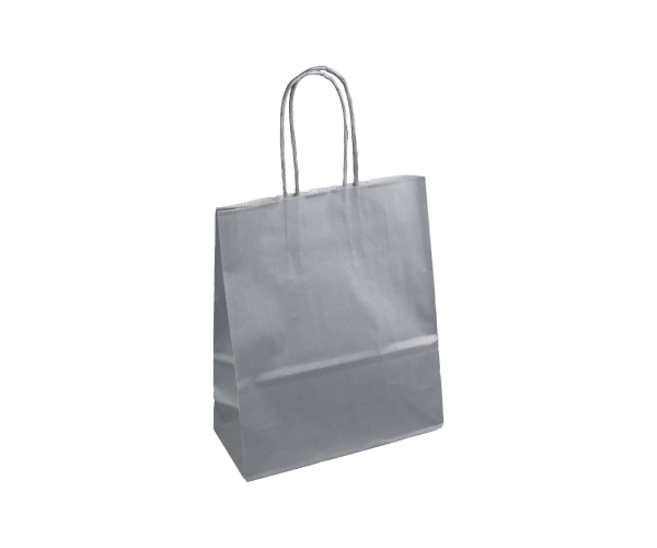 Gebl.Kraft Tas 90gr.18x8x22 Zilver+Koord