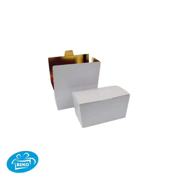 Bonbondoos 125gr.Wit (Goud binnen)
