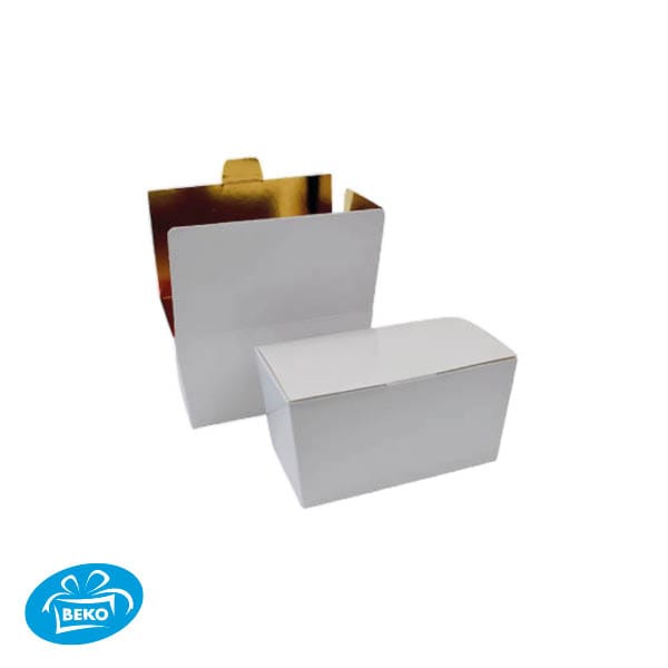 Bonbondoos 375gr.Wit (Goud binnen)