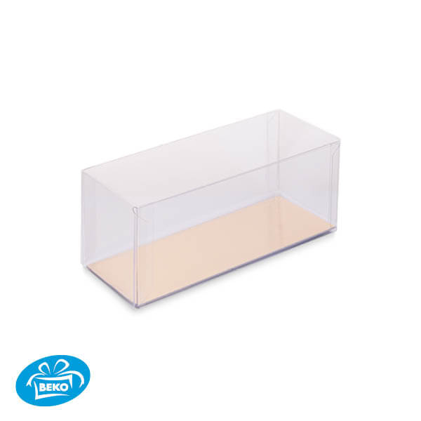 Luxe transparante doos 16x5,5x6 Incl.Goud Zwart karton