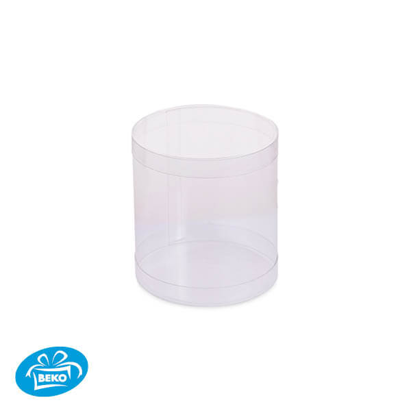 Kokerdoos Transparant Ø7,8x8,5cm +Deksel