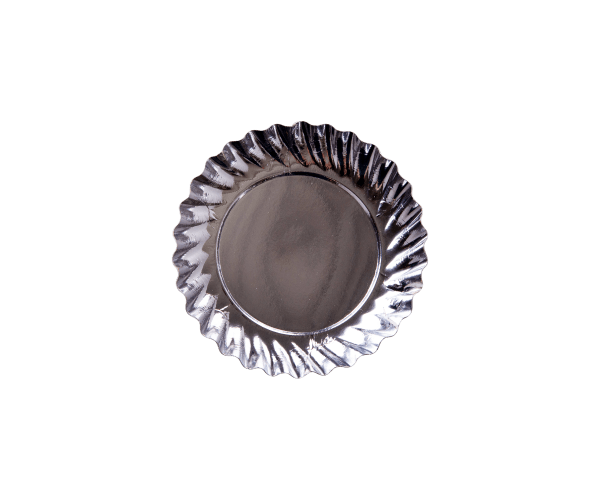 Schotel Ø9 cm zilver 290 gr/m2