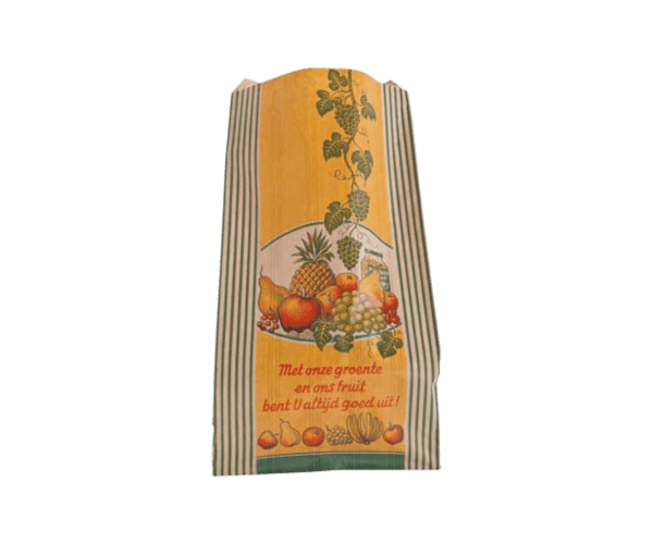 Fruitzak Br.Kraft smalgestr. 50 grs 16x10x40cm Blanco
