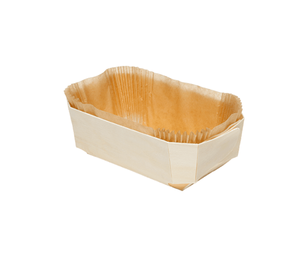 Bakvorm Hout 17,5x11x6 Duc+Bakpapier