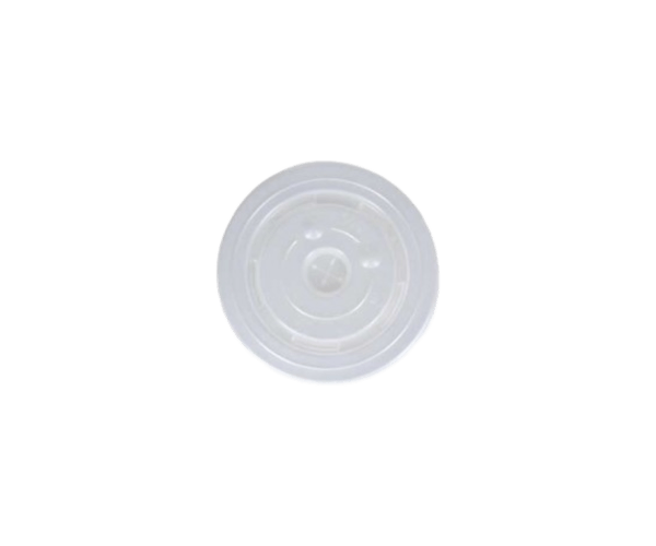 Deksel tbv beker Ø92mm (Flat+Strawslot) RPET