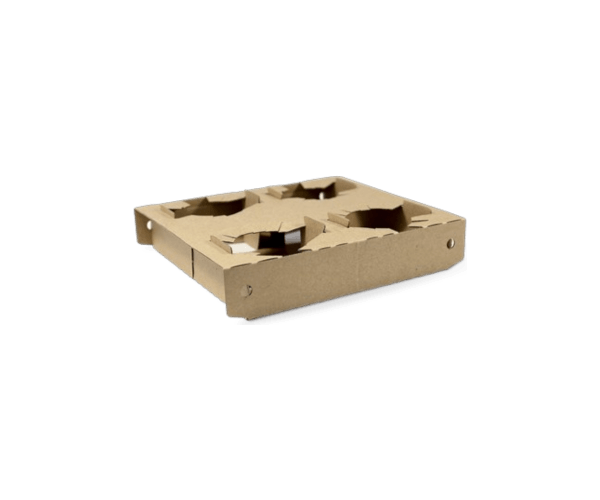 Draagtray (koffie)beker (4x) 19,8x17,4x3,7 cm