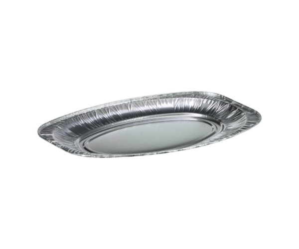 Cateringschaal.Ovaal Aluminium 45cm