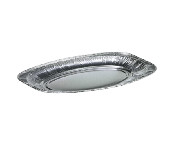 Cateringschaal.Ovaal Aluminium 55cm