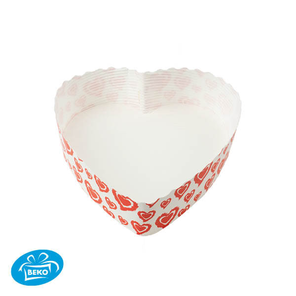 Bakvorm Hart 13x13,3x3,5 met hartjes motief