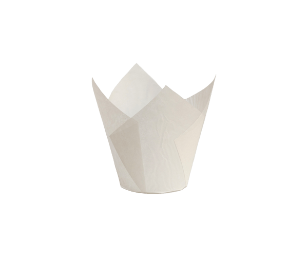 Caisse 150/50mm 'Tulp Medium' Wit (Muffin)