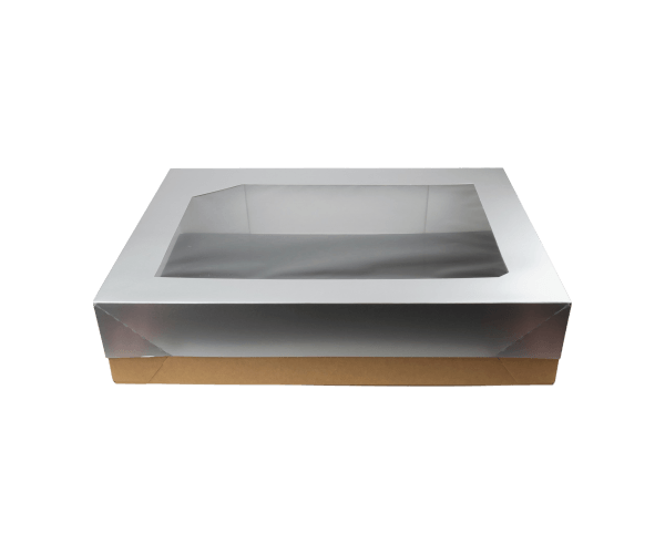 Vensterdoos XL 49x36x12 Zilver/Zwart