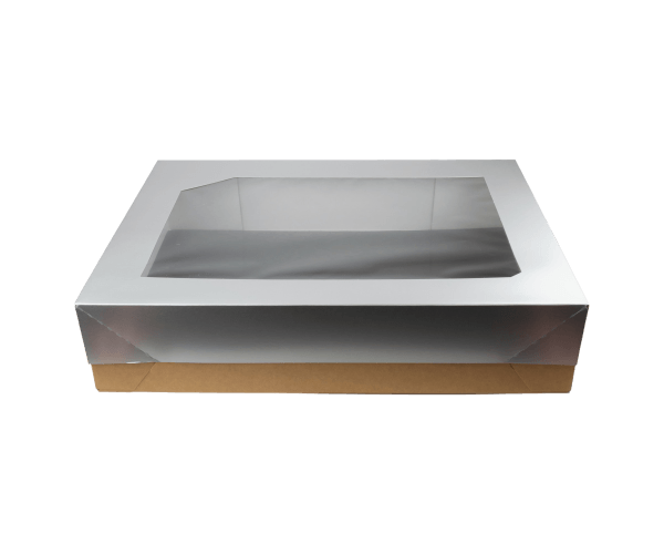 Vensterdoos XL 54x39x12 Zilver/Zwart