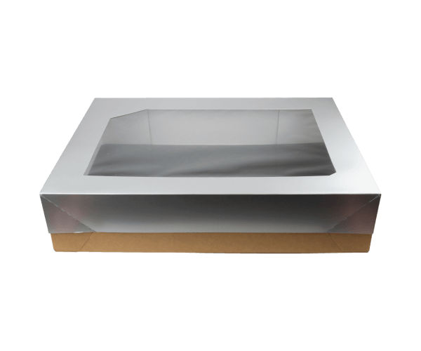 Vensterdoos XL 59x44x12 Zilver/Zwart