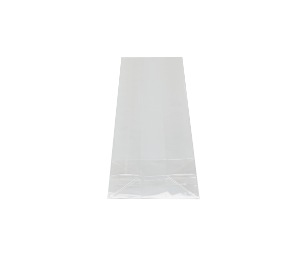 PP Blokbodemzak 40µ 70+40x220mm Blanco