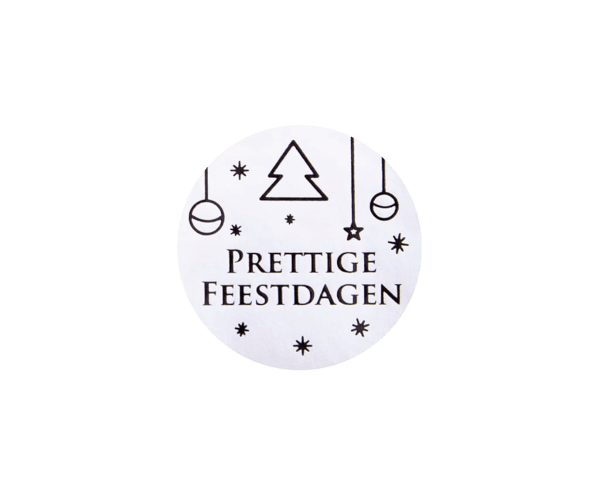 Etiket Model 315B 'Prettige Feestdagen'