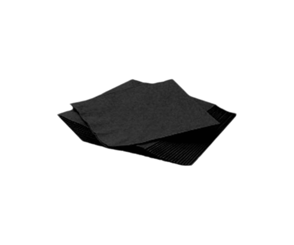 Servet 33x33 2-laags Zwart (477148)