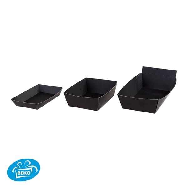 Konische Koekschaal 115(150)x90(110)x45 mm Zwart/Zwart