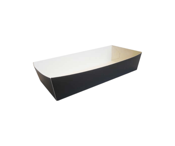 4P.Koekschaal 26x10x3,5 Zwart/Wit