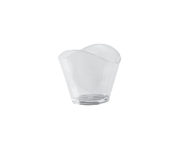 PP Cup Wave 6,4x4,6cm H.5,3cm 50ml Transp.