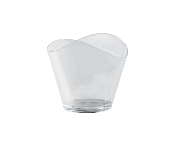 PP Cup Wave 8,5x6cm H.7cm 120ml Transp.