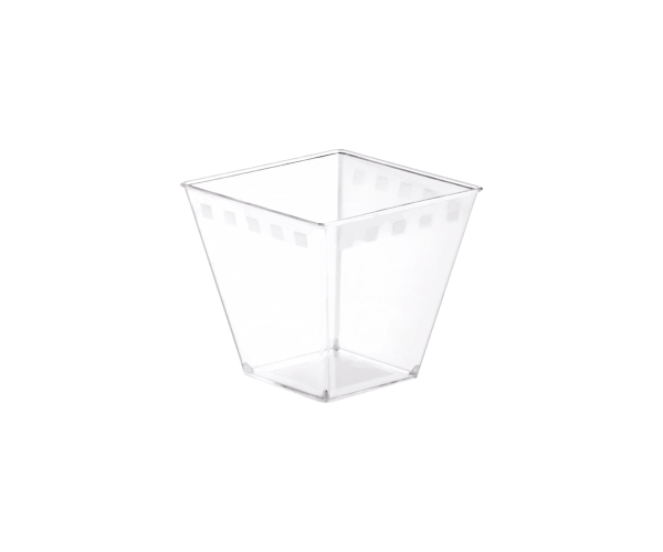 Verrine Cup 71x71x72mm 210cc Transp."Blij Toe/Victoria"