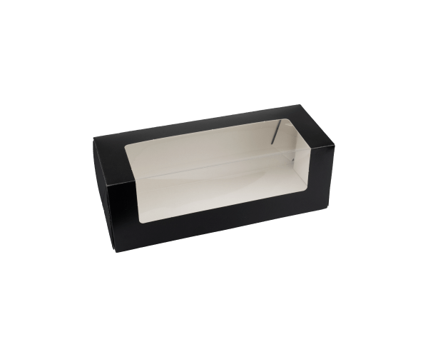 Zijvensterdoos Zwart 25x10x9