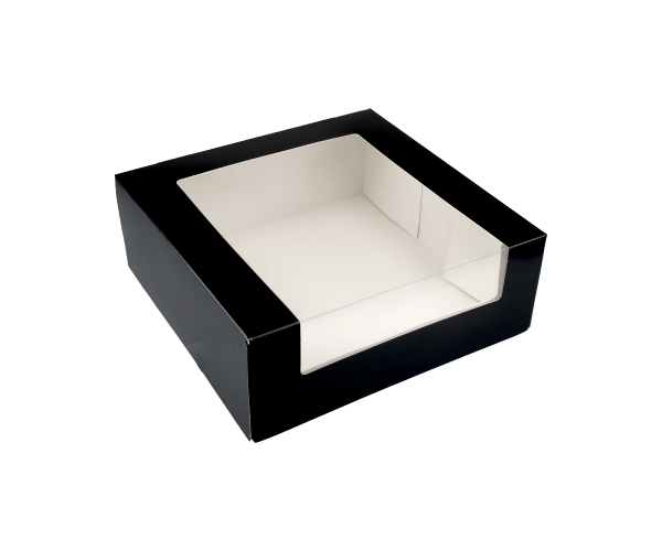 Zijvensterdoos Zwart 26x26x10