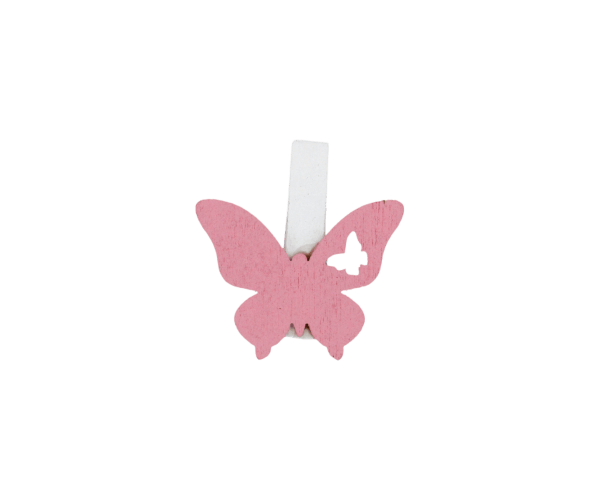 CLip Butterfly Roze (W0056.50)