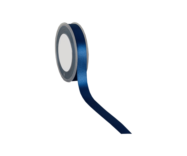 Rol zijdelint 15mm-25mtr Double F Satin D. Blauw (DFS21.79)
