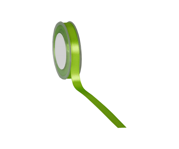 Rol zijdelint 15mm-25mtr Double F Satin Lime Groen(DFS21.23)