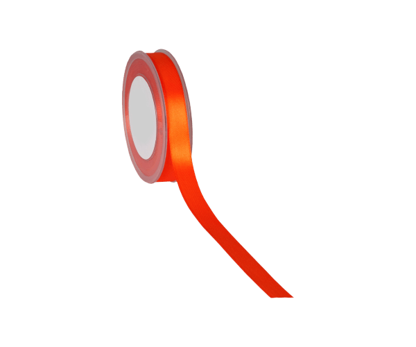 Rol zijdelint 15mm-25mtr Double F Satin Oranje (DFS21.34)