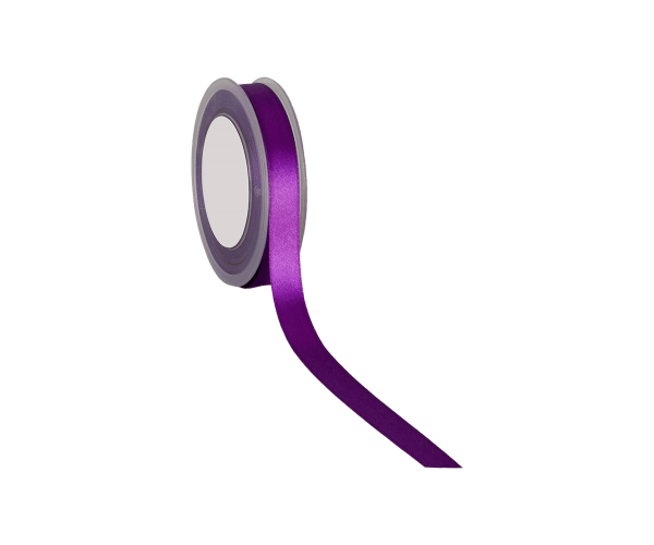 Rol zijdelint 15mm-25mtr Double F Satin Paars (DFS21.87)