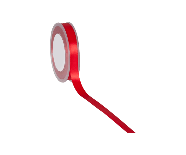 Rol zijdelint 15mm-25mtr Double F Satin Rood (DFS21.65)