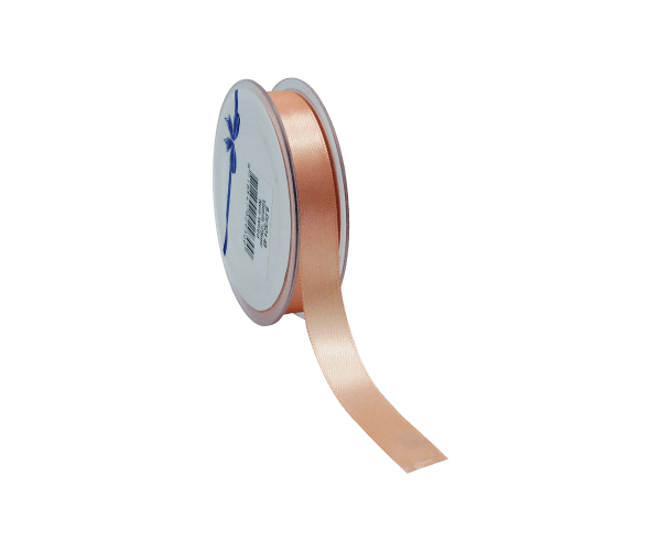 Rol zijdelint 15mm-25mtr Double F Satin Zalm (DFS21.49)