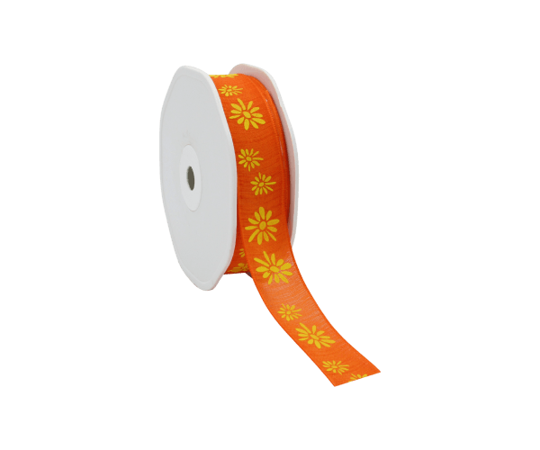 Rol zijdelint 22mm-20mtr Madelief Oranje (8.035026.34)