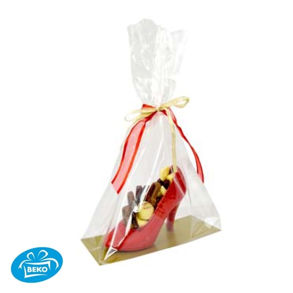 PP Diamantzak Rechthoek 17x10x38cm excl.Goud/Zwartk.
