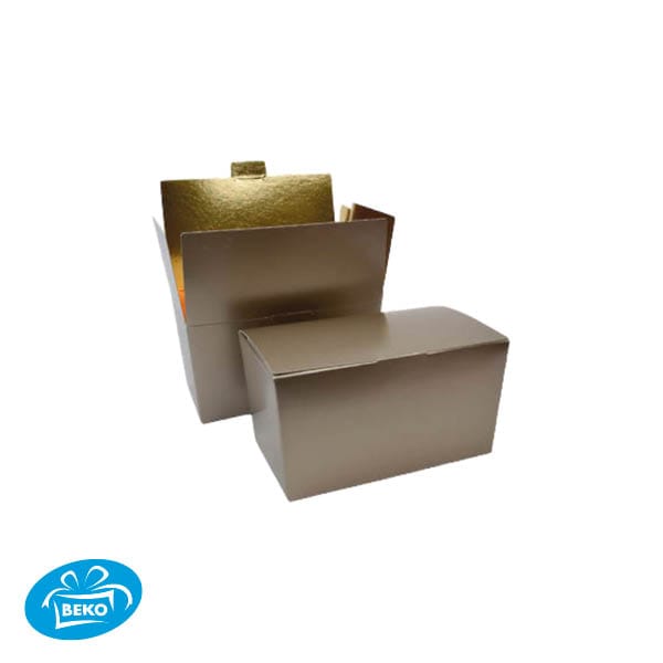 Bonbondoos 500gr. Metal Bruin/Goud