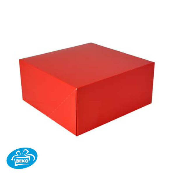 Kerst Tulband 23x23x11 Rood