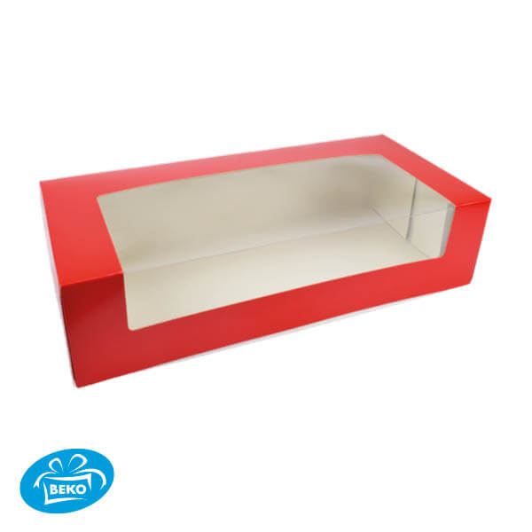 Kerst Stol 39,1x18,4x9,2 Rood+Zijvenster