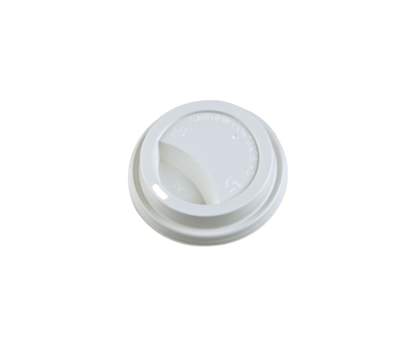 Koffie Beker Deksel PS 73 mm 6,5 en 9 oz Wit
