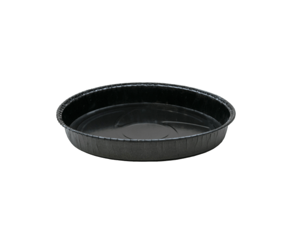 Bakschaal + Pet(binnenkant) Ø19,8 (21,5)x 2,5 cm Zwart