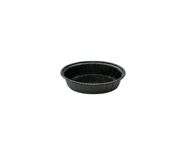 Bakschaal + Pet(binnenkant) Ø9(10)x2,2cm Zwart