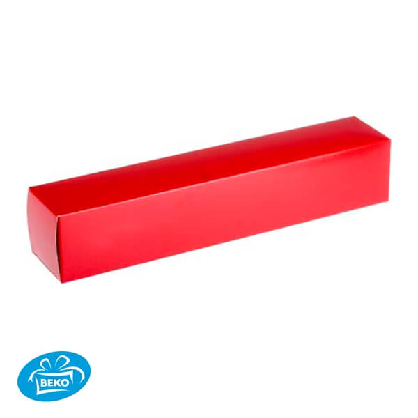 Sint/Kerst Staaf 6x6x32 Rood+logo
