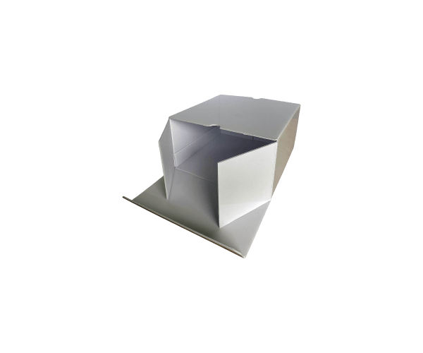 Isolatie gebaksdoos glanzend wit 30,0 x 30,0 x 12,0 cm