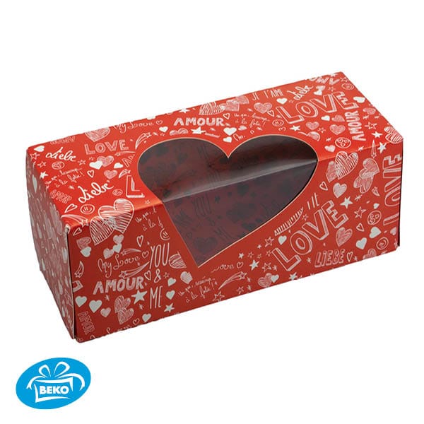 Zijvensterdoos 25x10x9 dess. Love