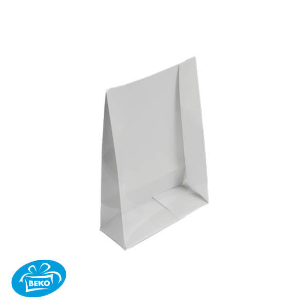 PPET Pochette  Transparant / Wit met plakstrip 120x60x210 mm