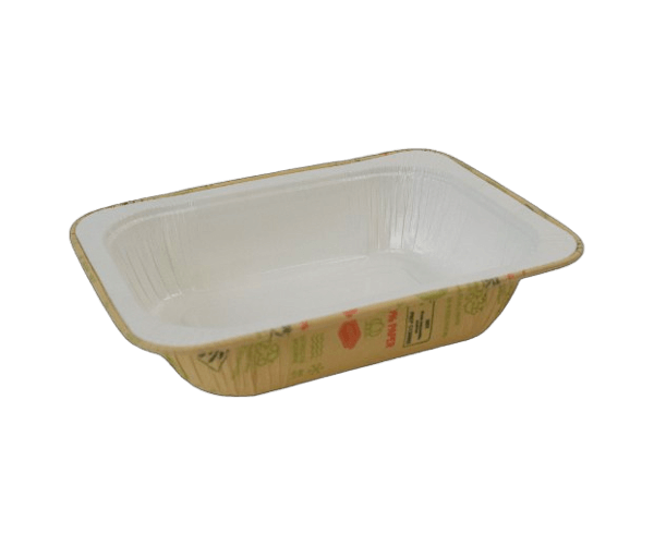 Catering Bakje, Papier, 145x98x45 mm 750 g Wit