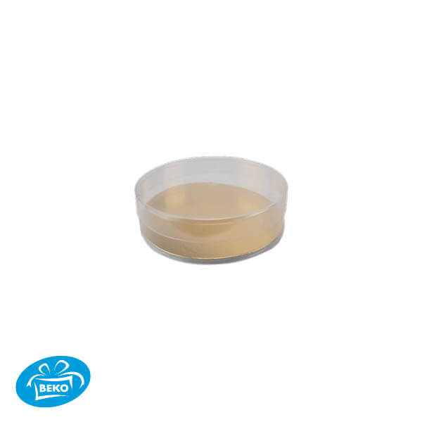 Koker Transparant met vaste Bodem Ø10x4,5cm