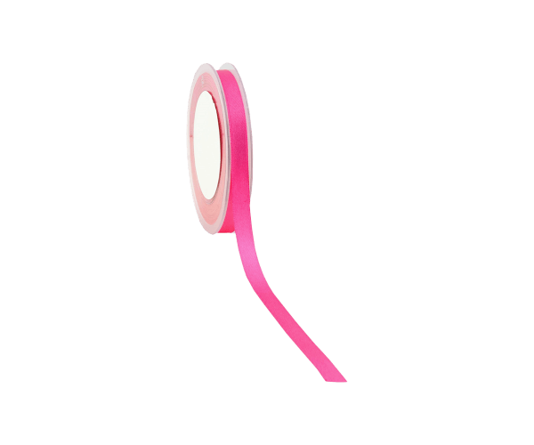Rol zijdelint 10mm-25mtr Double F Satin Fuchsia (DFS16.52)