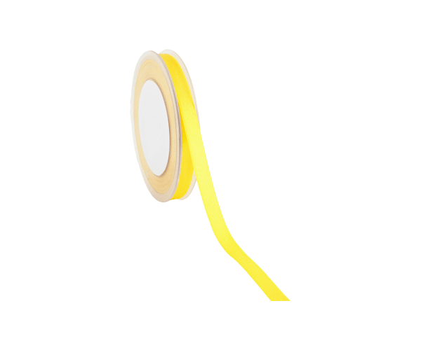 Rol zijdelint 10mm-25mtr Double F Satin Geel (DFS16.14)